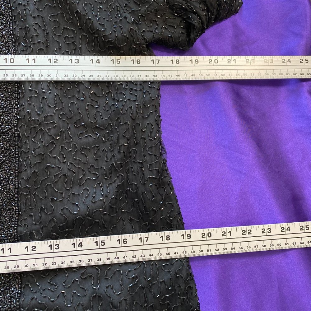 📌Laurence K. Vintage Elegant Sequin Silk Jacket - Picture 9 of 16